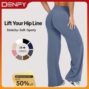 DENFY SoftMotion Straight Leg Bottoms 31" Inseam Fitness Gymwear Women Workout Leggings Gym Sportswear Outdoor Sports Yoga Pants