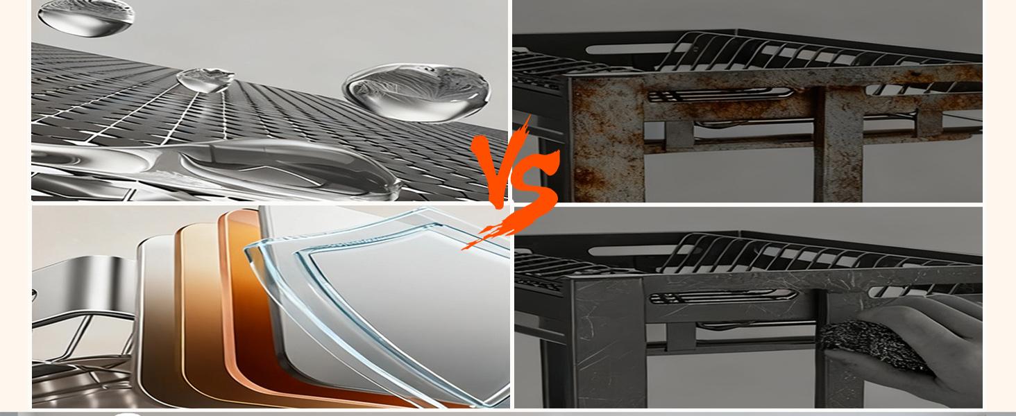 GUYGU 3-Tier Over Sink Dish Rack with Dustproof Cover, Space-Saving Kitchen Organizer, Rustproof Carbon Steel Dish Drying Rack with Drain Tray, Adjustable No-Drill Over Sink Shelf for Dishes, Bowls, Utensils, Matte Black Kitchen Storage GUYGU 3-Tier Over Sink Dish Rack with Dustproof Cover, Space-Saving Kitchen Organizer, Rustproof Carbon Steel Dish Drying Rack with Drain Tray, Adjustable No-Drill Over Sink Shelf for Dishes, Bowls, Utensils, Matte Black Kitchen Storage