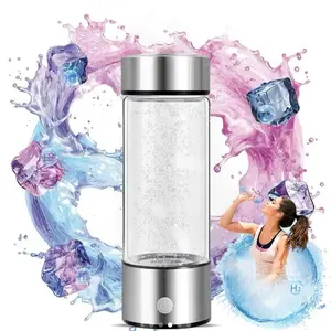 Portable Hydrogen Water Bottle Generator - Rechargeable Ionizer for Healthy Hydrogen-Rich Water, Perfect Travel Gift for Friends and Family (420ml)