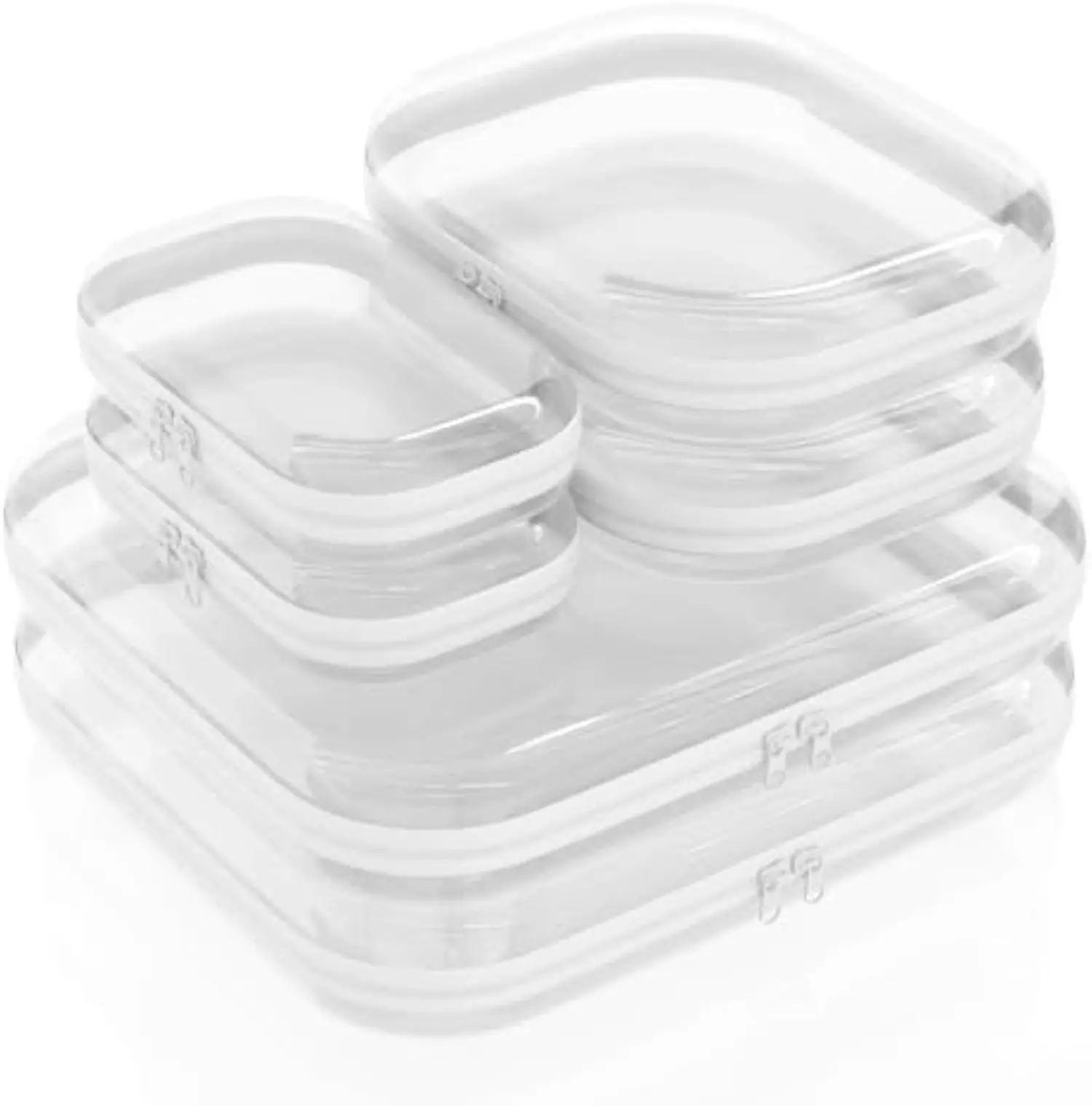 Clear Zippered Cases, Dustproof Hard Shell PVC Laces Closure Storage ...