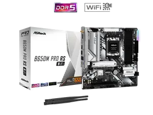 ASRock B650M Pro RS WiFi AM5 AMD B650 Micro ATX Motherboard
