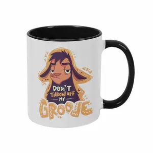 Funny Llama Groove Mug (11oz/15oz) Cartoon Animal Illustration Print Vibrant Color Artwork Durable Ceramic Dishwasher and Microwave Safe Perfect for Office Desk Coffee Time Birthday Gift Home Kitchen Friends Gathering Use tiktokshopspringglowup