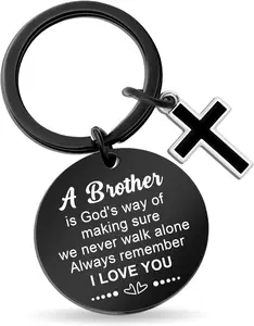 Big Brother Gifts for Fathers Day Cool Birthday Gift from Sister Keychain for Your Little Brother Funny Unique Fathers Day Present For Older Brothers Adults Men’s Christimas Stocking stuffers