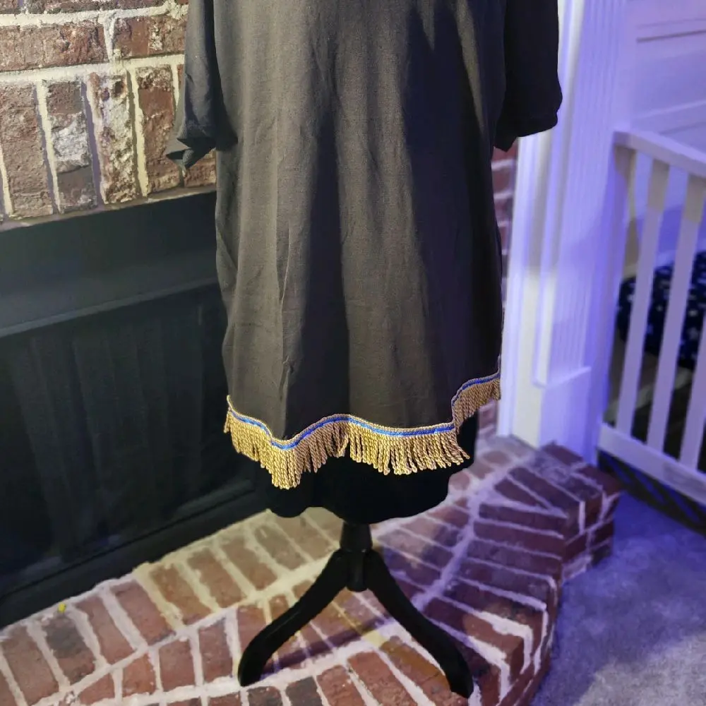 Brown fringed shirt