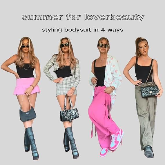 FeelinGirl Seamless Tummy Control Waist Slimming Bodysuit Shapewear Basic Womenswear Underwear Adjustable Comfort Lady Fits Triangle