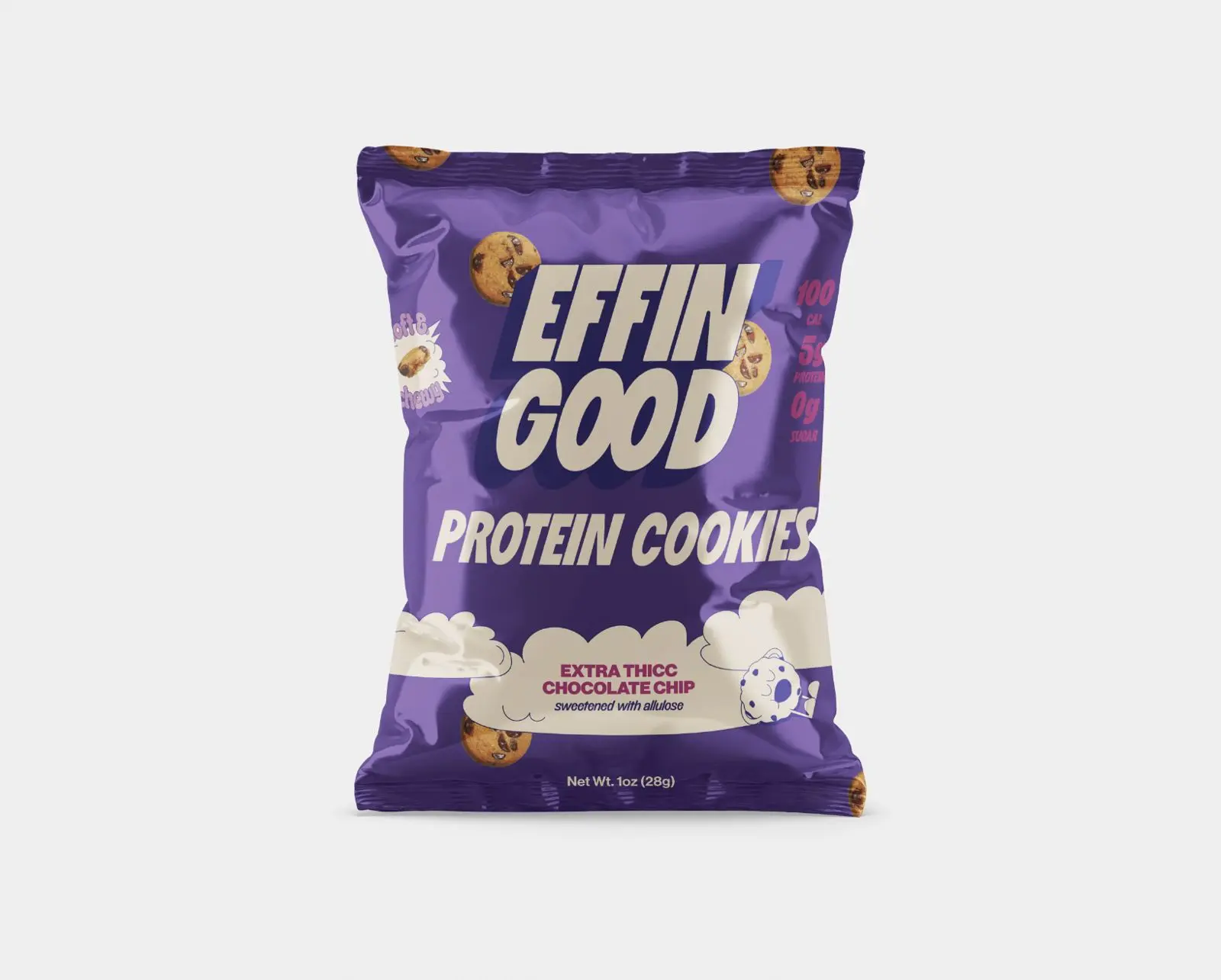 Effin' Good Protein Mini Chocolate Chip Cookies (6 Pack)