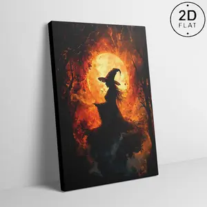 Wooden Framed Canvas,Dark Haunting CastleSpooky Witchy Canvas Poster, Halloween WallArt, Waterproof Canvas Wall Art, HalloweenWall Decor Pictures for Living Room, Bedroom,Dining Room, Office, Bathroom, Home AndDormitory Decoration