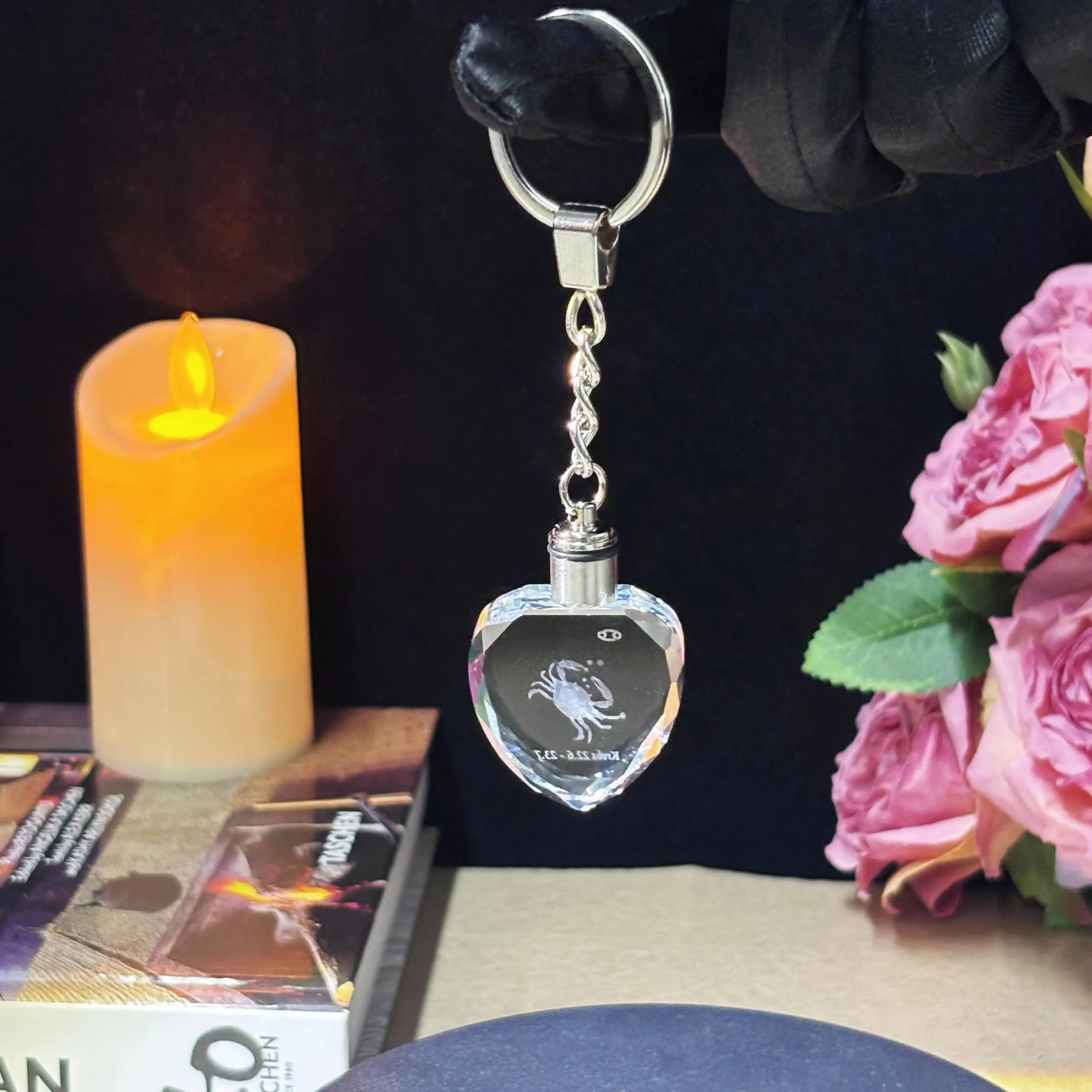 Crystal Photo Necklace, K9 3D Laser Engraved Pendant, Heart & Rectangle Shapes, Personalized Photo Album Keepsake, Custom Portrait & Pet Memory Jewelry, Gift for Birthday, Anniversary, Mom, Dad & Lovers