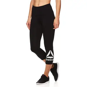Reebok Womens Wanderlust Capri Compression Athletic Pants