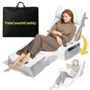 8 Piece Orthopedic Wedge Pillow Set – Adjustable Memory Foam for Sleeping, Post-Surgery Recovery, Back & Leg Pain Relief, Acid Reflux & GERD, Sit Up in Bed, Cup Holder & Tablet Slot