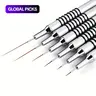 【Black Friday】6-Piece Nail Art Detailing and Striping Brush Set with Metal Handles, Nail Liner Kit for Manicure Painting #GLOBAL PICKS