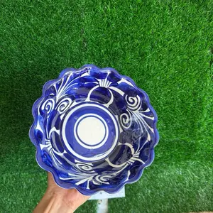 Pozolero Plate of Deep Ceramic Azul 7 In.