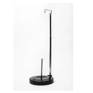 Adjustable Single Thread Spool Holder – Stand alone Embroidery, Sewing or Quilting Thread Holder or Stand – Ensures Smoother Feed = Heavy Plastic Base