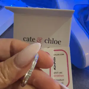 Product Review of Cate & Chloe Bianca 18k White Gold Plated 25mm Hoop Earrings for Women – 34 Simulated Diamond Crystal Hoops – Hypoallergenic, Lead & Nickel Free Lightweight Earrings with Secure Latch Back – Premium Gift Box Included, American Owned Brand from 🦂**a R**l