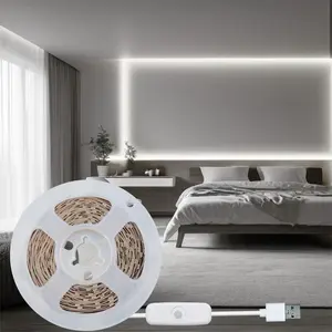 USB Powered Flexible LED Strip Light, SMD2835 LED Strip Light with Push Button Control Switch, Long Lasting Lighting for Wedding, Holiday Party