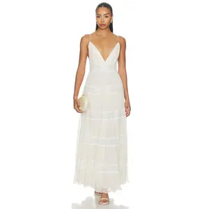 Ronny Kobo Rune Dress in Ivory