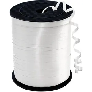 500 Yard Premium White Curling Ribbon,White Curling Ribbon,Curling Ribbon for Gift Wrapping, Balloon String,Balloon Ribbon, Gift Ribbon for Baby Shower，for Gift Wrapping, Party Decoration