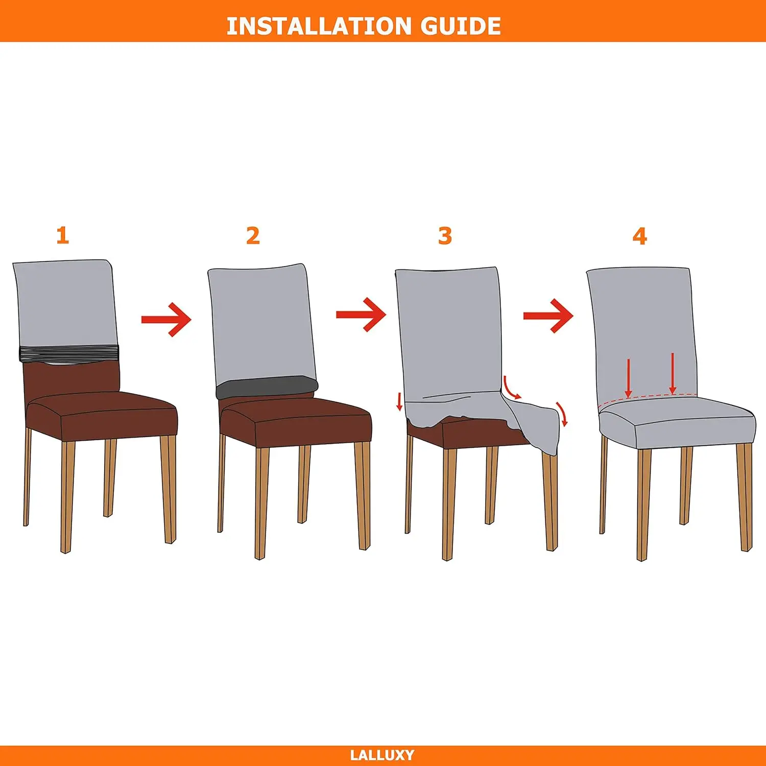 100% Waterproof Chair Covers for Dining Chair Set of 6, Stretchy Soft Parson Chair Covers Removable Washable Dining Room Chair Slipcovers with Elastic for (Black) 100% Waterproof Chair Covers for Dining Chair Set of 6, Stretchy Soft Parson Chair Covers Removable Washable Dining Room Chair Slipcovers with Elastic for (Black)