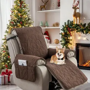 Waterproof Recliner Cover, Non-Slip Machine Washable Fabric Sofa Protector for Adjustable Sleeper Chair