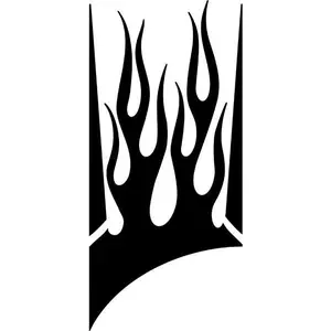 Glowing Flame Stencil