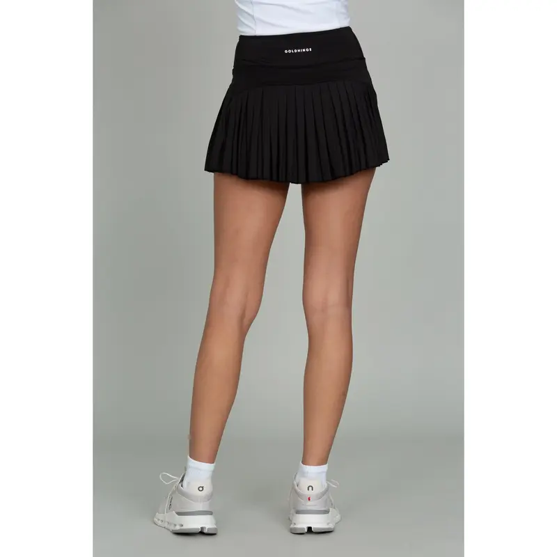Black Pleated Tennis Skirt