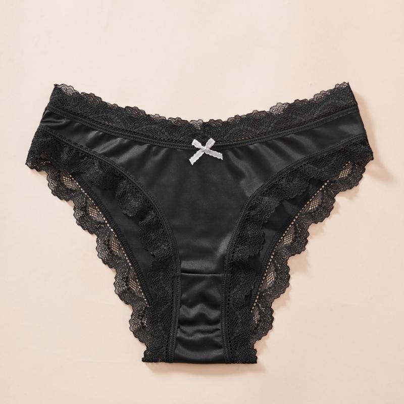 5 Pack Women Low Waist Mesh Lace Panties, Sexy Perspective Breathable Solid Briefs Soft Ladies Lingerie Underwear 5 Pack Women Low Waist Mesh Lace Panties, Sexy Perspective Breathable Solid Briefs Soft Ladies Lingerie Underwear