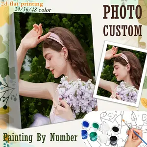 Personalized Paint by Numbers Kit Custom DIY Artwork for All Ages Framed & Unframed Gift Box with Brushes Tailored Artistry & Skill Refinement Excellent birthday and holiday gifts