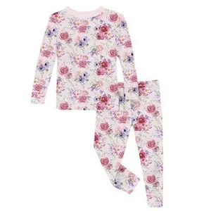 Kickee Pants Print Long Sleeve Pajama Set, Shrinking Violet Dreamy Floral
