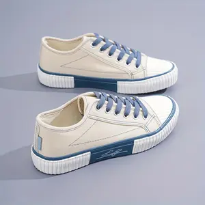 Women’s Classic Canvas Sneakers Retro Low Top Lace-Up Walking Shoes