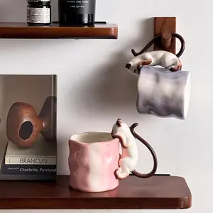 Custom Cat Lover Gift, Handmade Ceramic Cat Theme Cup, Cute Pet Memorial Gift, Cat Owner Coffee Mug, Perfect Gift for Her