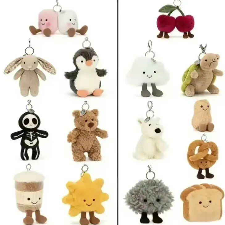 Jellycat Mini Plush Keychain – Cute Cuddly Charm for Backpacks, Purses, Gifts & Collecting