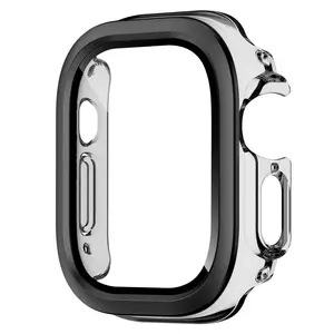 Transparent Clear TPU Bumper Cover Smart Watch Case for Apple Watch 49mm 46mm- Sleek Protection & Stylish Design for Everyday Use Device Wearable Screen Protectors Protective