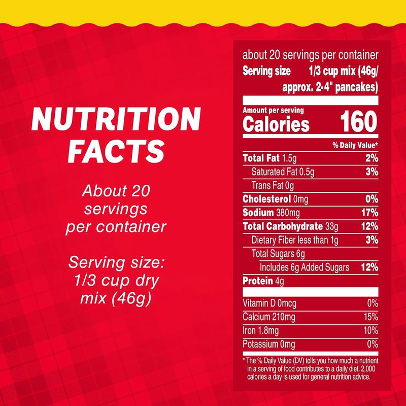 Mrs. Butter-Worth's Original Complete Pancake & Waffle Mix Large Size 32 Ounce Makes About 40 Servings Just Add Water