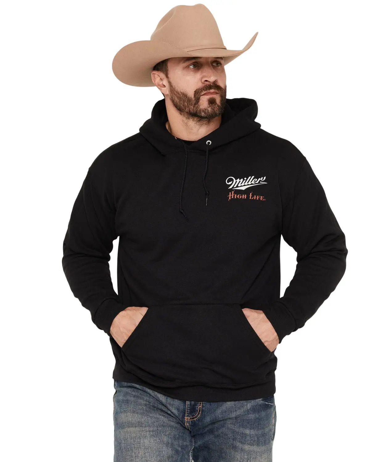 Miller Men's Men'S Boot Barn High Life Draught Graphic Hooded Sweatshirt - Bb2-047-798