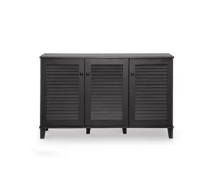 Warren Espresso Shoe-Storage Cabinet