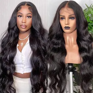 [Valentine's Day Essential] West Kiss Long Length Body Wave 13x4 Lace Front Wig Human Hair Pre Bleached Knots Pre Plucked Hairline For Women TikTokShopHolidayHaul