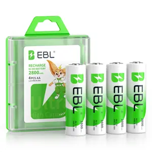 EBL AA Ni-MH Rechargeable Batteries 2800mAh