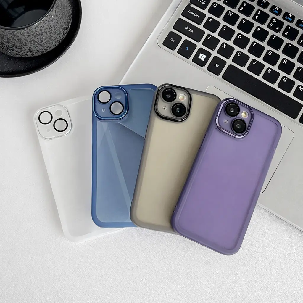 Frosted Clear iPhone Case – Slim Matte Shockproof Cover