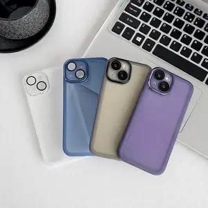 Frosted Clear iPhone Case – Slim Matte Shockproof Cover