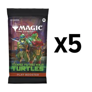 x5 MTG Teenage Mutant Ninja Turtles Play Booster Packs