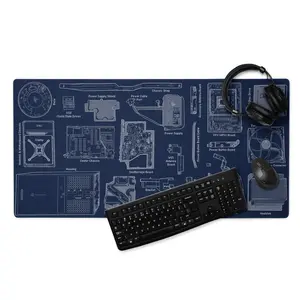 Box Game Console Sketch Desk Mat - Print on Demand