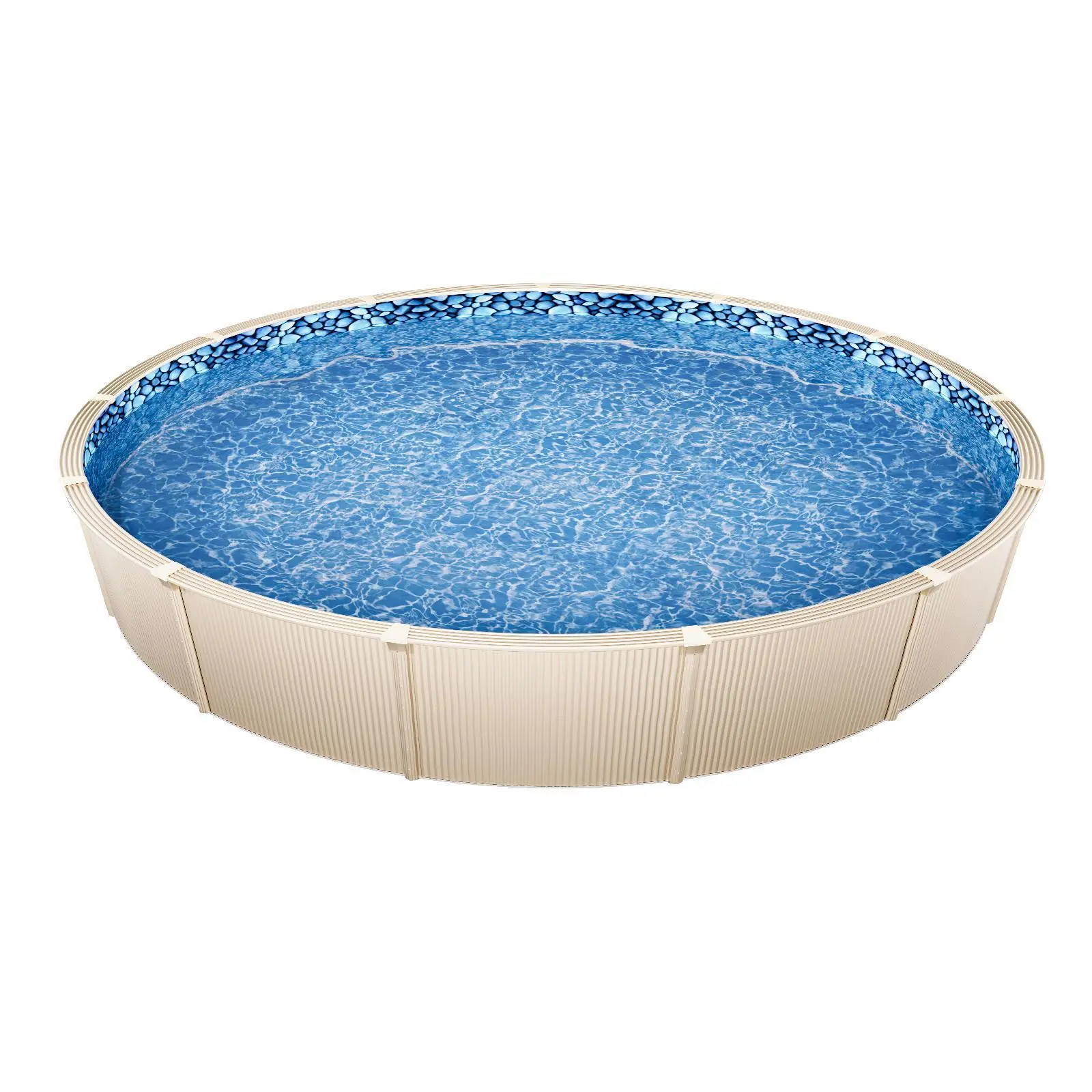 VEVOR 30-ft Round Above Ground Pool Liner,  , Overlap Pool Liners, Standard Gauge Vinyl, 48-to-54inch Wall Height, Designed for Steel Sided Above-Ground Swimming Pools#BacktoSchool