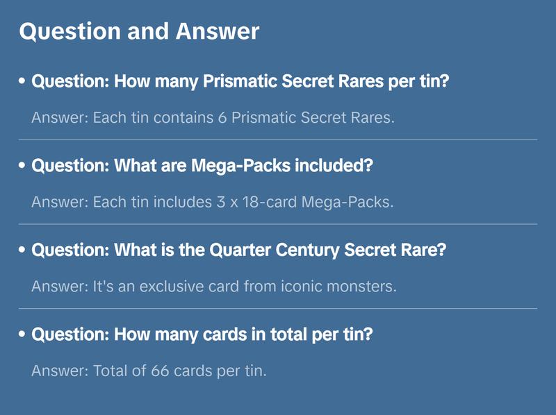 Yu-Gi-Oh! 25th Anniversary Tin: Dueling Heroes English