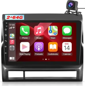 2+32G Car Stereo for Toyota Tacoma 2005-2013 with Wireless Carplay & Android Auto, 9’’  Android 15 Touch Screen Head Unit with Bluetooth Mirror Link GPS Navigation WiFi FM/RDS EQ Backup Camera SWC car accessories
