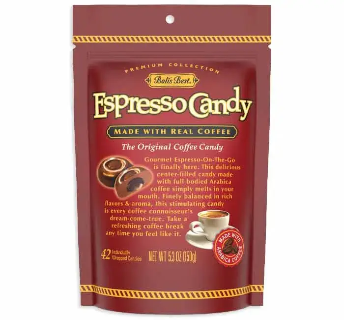 Bali's Best Hard Candy - Espresso Peg Bags: 12-Piece Case Bali's Best Hard Candy - Espresso Peg Bags: 12-Piece Case