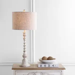 JONATHAN Y Regent Rustic Resin LED Table Lamp , for bedroom, living room, foyer, hallways, dining room, dorms