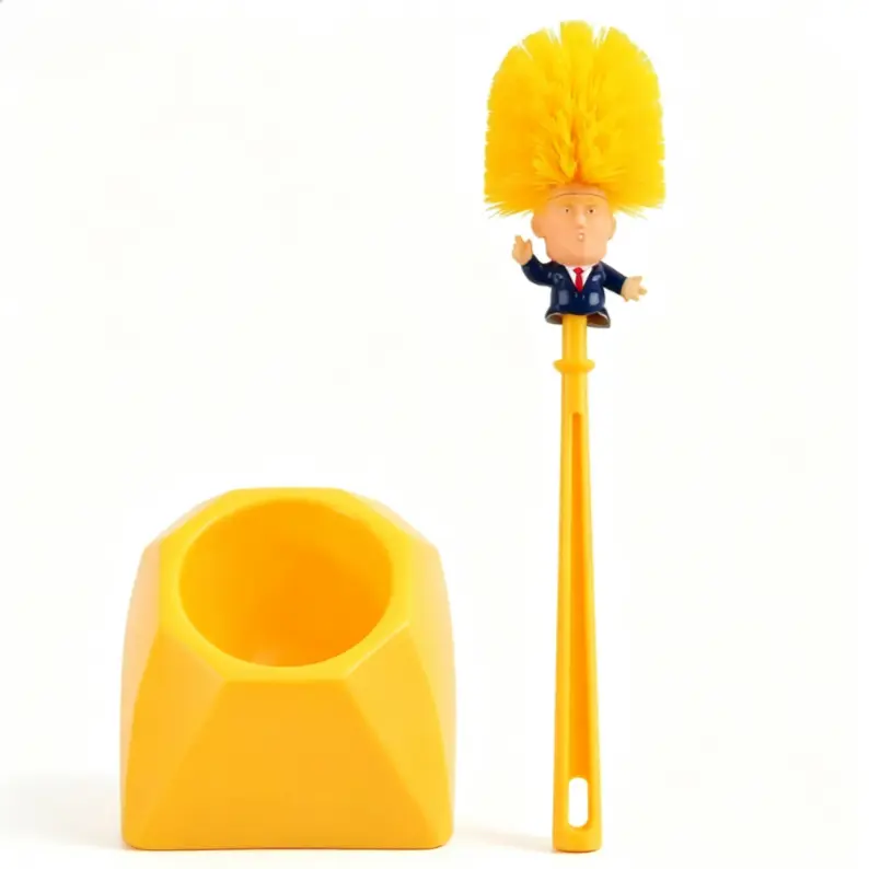 Funny Novelty Toilet Bowl Brush,Light Humor Bathroom Cleaner Gadget,Playful Gifting Accessory Suitable for Dad,Husband & Grandpa