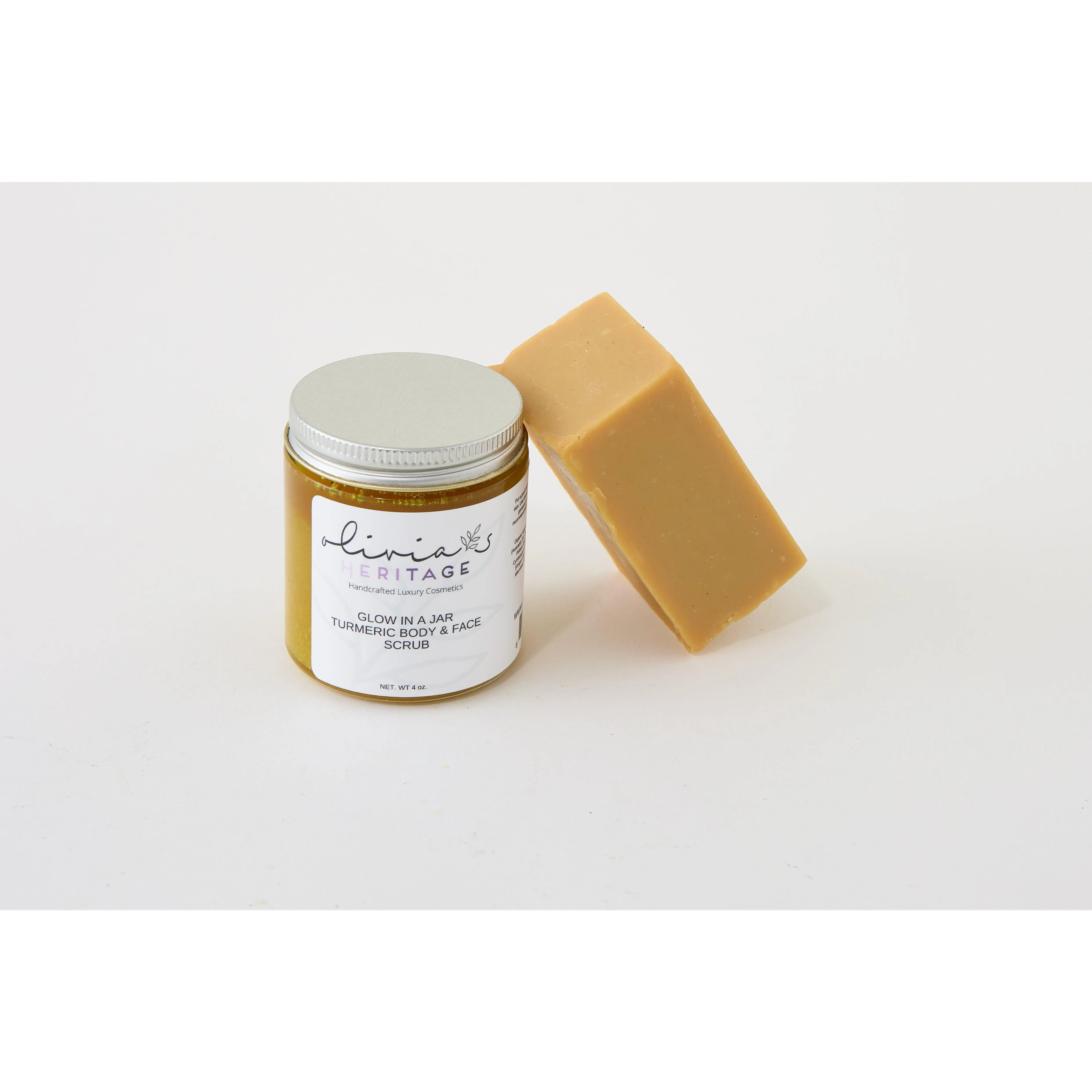 Golden Glow Duo Turmeric Soap & Scrub for Luminous Skin Rich Texture Earthy Aroma Handcrafted with Integrity
