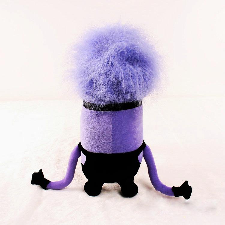 Purple Evil Minion Plush Toys Set, Cute Stuffed Animal Dolls, Couple Birthday Gift, Party Decor for Kids & Movie Fans $EFT