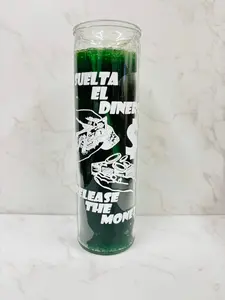 Suelta El Dinero Green Ritual Candle – Debt Collection & Fast Cash